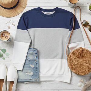 Pixie Lady Colorblock Pullover Sweatshirt